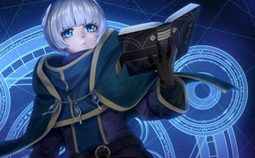 обоя аниме, re,  creators, девушка, взгляд, фон