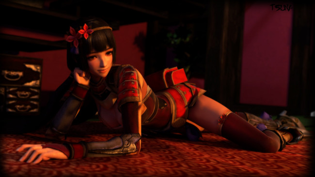 Обои картинки фото 3д графика, люди , people, девушка, взгляд, фон