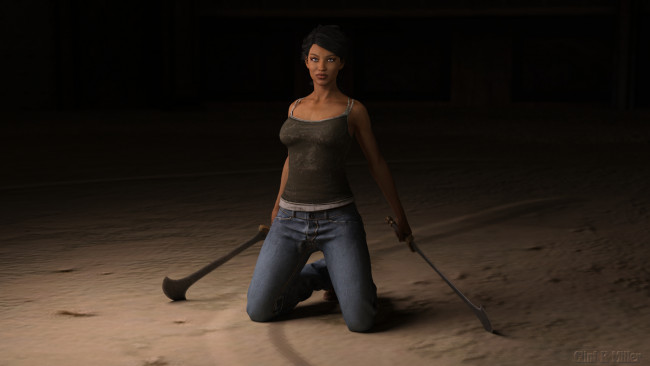 Обои картинки фото 3д графика, люди , people, фон, взгляд, девушка