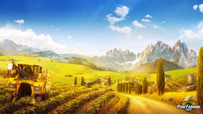 Обои картинки фото pure farming 2018, видео игры, хозяйство, сельское, ферма, симулятор, pure, farming, 2018