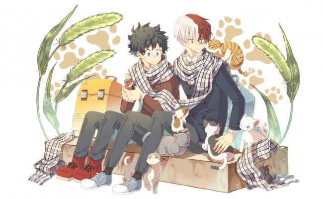 Обои картинки фото аниме, boku no hero academia, моя, геройская, академия