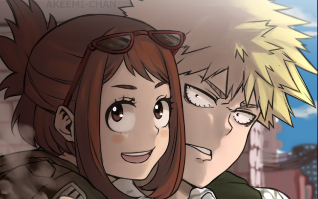 Обои картинки фото аниме, boku no hero academia, моя, геройская, академия