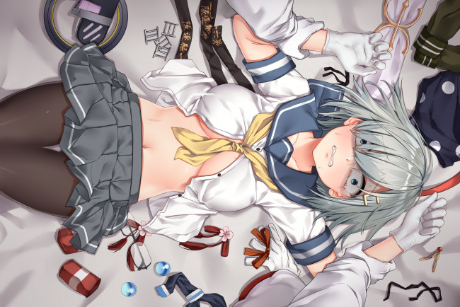 Обои картинки фото аниме, kantai collection, anthropomorphis, kantai, collection