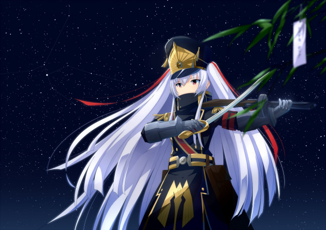 Обои картинки фото аниме, re,  creators, девушка, взгляд, фон