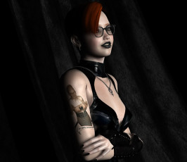 Картинка 3д+графика люди+ people взгляд девушка фон