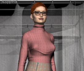 Картинка 3д+графика люди+и+животные+ people+and+animals фон взгляд девушка