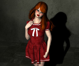 Картинка 3д+графика люди+ people девушка фон взгляд