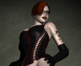 Картинка 3д+графика люди+ people фон взгляд девушка