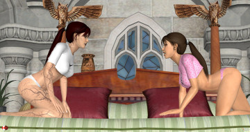 Картинка 3д+графика люди+ people фон взгляд девушки