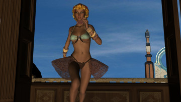 Картинка 3д+графика люди+ people фон взгляд девушка