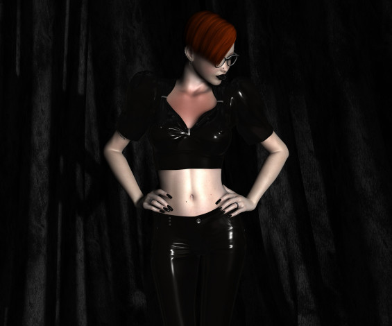 Обои картинки фото 3д графика, люди , people, фон, взгляд, девушка