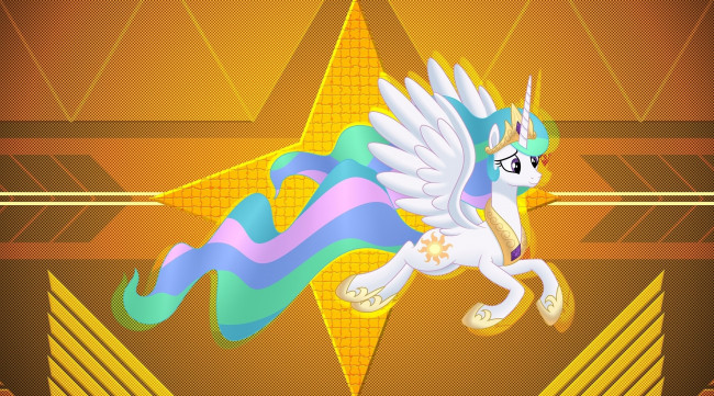 Обои картинки фото мультфильмы, my little pony, фон, пони