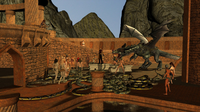 Обои картинки фото 3д графика, фантазия , fantasy, фон, взгляд, девушка