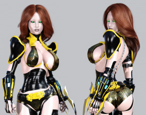 Картинка 3д+графика люди+ people фон взгляд девушка