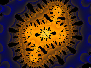 Картинка 3д+графика фракталы+ fractal цвет фон узор