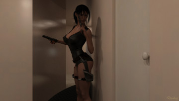 Картинка 3д+графика фантазия+ fantasy фон взгляд девушка