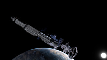 Картинка 3д+графика космические+корабли +звездолеты+ spaceships +starships галактика планеты звезды космический корабль