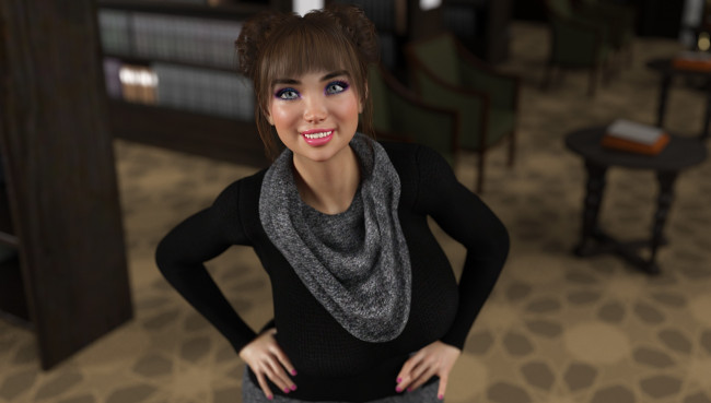 Обои картинки фото 3д графика, люди , people, девушка, взгляд, фон