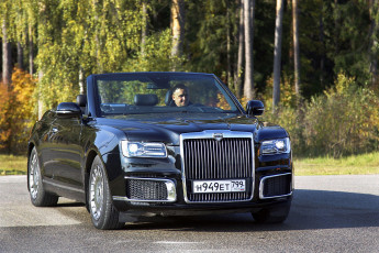 Картинка автомобили aurus сенат парадный кабриолет кузов 412314 2019 года автомобиль россия