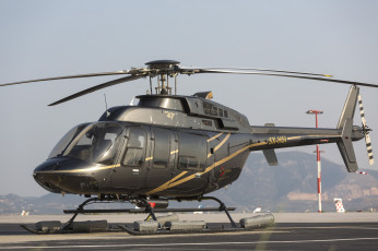 Картинка авиация вертолёты bell407 американский лeгкий многоцелевой вертолeт