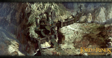 обоя видео игры, the lord of the rings,  the white council, скалы, крепость