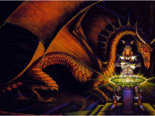 Картинка фэнтези драконы