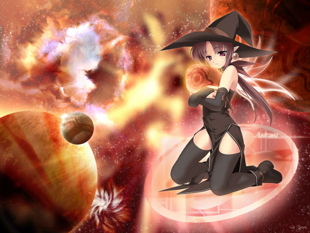 Обои картинки фото аниме, halloween, magic