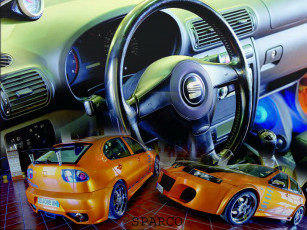 Картинка leon by sparco автомобили seat