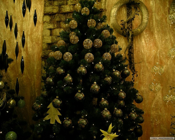 Обои картинки фото праздничные, Ёлки