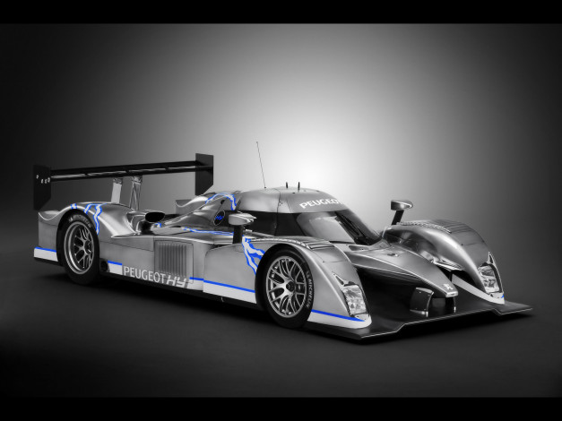 Обои картинки фото 2008, peugeot, 908, hy, автомобили