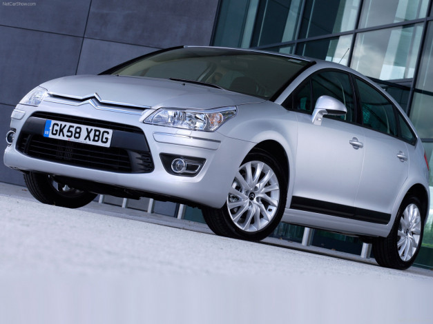Обои картинки фото citroen, c4, 2009, автомобили