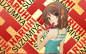обоя аниме, the, melancholy, of, haruhi, suzumiya