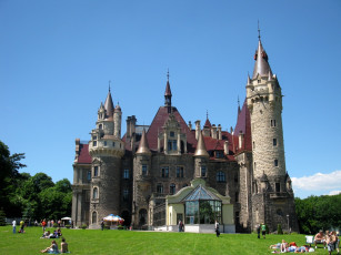 Картинка moszna poland города дворцы замки крепости