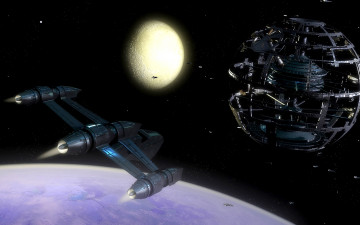 Картинка space station by jfliesenborghs фэнтези иные миры времена