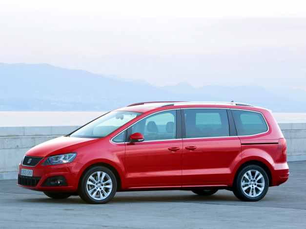 Обои картинки фото alhambra, 2011, автомобили, seat