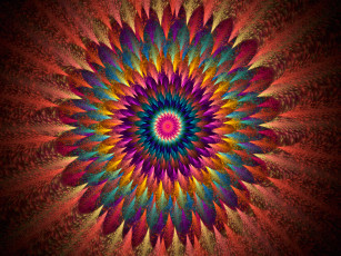 Картинка 3д графика fractal фракталы узор абстракция