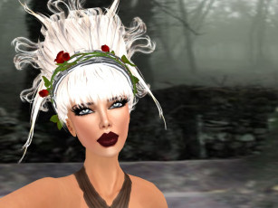 Картинка 3д графика people люди венок блондинка