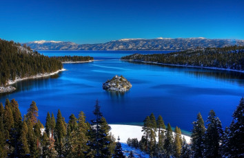 Картинка emerald bay state park природа реки озера заповедник