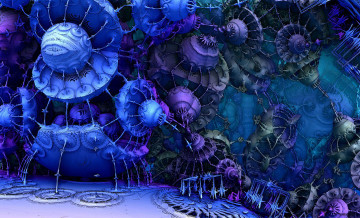 Картинка 3д графика fractal фракталы абстракция узор