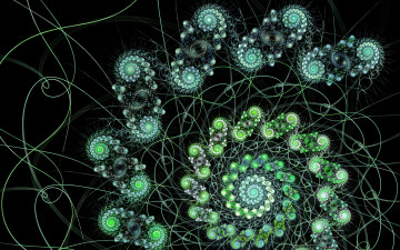 Картинка 3д графика fractal фракталы абстракция узор тёмный