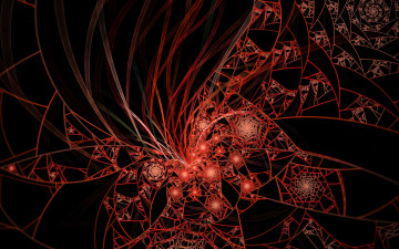 Картинка 3д графика fractal фракталы абстракция узор тёмный