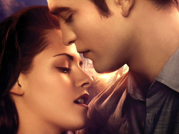 Обои картинки фото the, twilight, saga, breaking, dawn, part, кино, фильмы, kristen, stewart, robert, pattinson