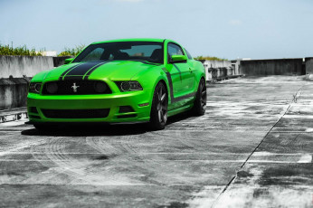Картинка автомобили mustang форд мустанг зеленый