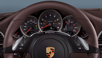 Картинка porsche автомобили панель руль салон