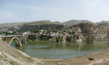 Картинка hasankeyf turkey города панорамы турция панорама
