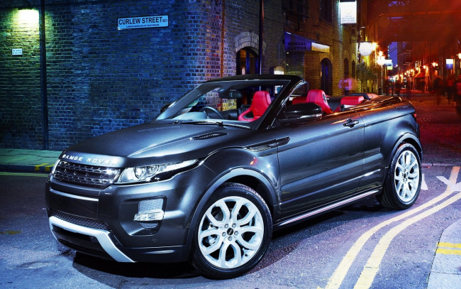 Обои картинки фото range, rover, автомобили, ночь, улица