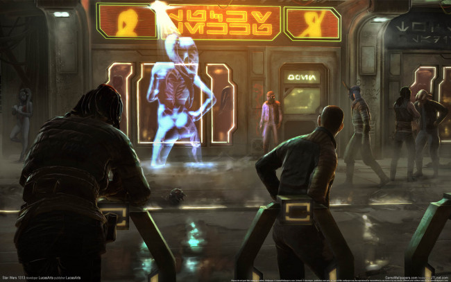 Обои картинки фото star, wars, 1313, видео, игры, голограмма