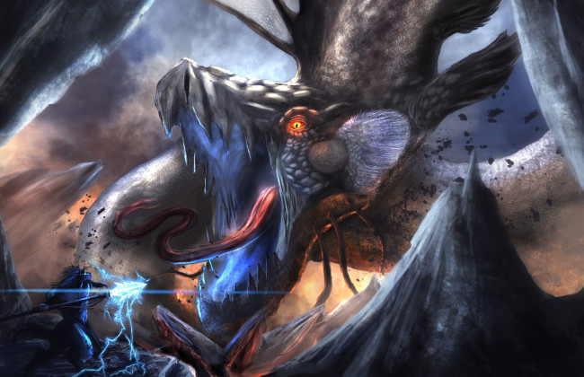 Обои картинки фото фэнтези, драконы, пасть
