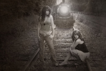 Картинка -Unsort+Креатив девушки unsort креатив поезд