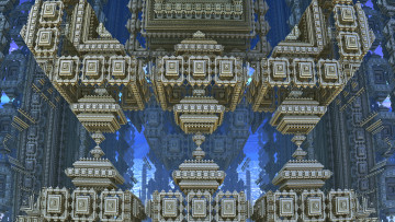 Картинка 3д графика fractal фракталы узор цвета